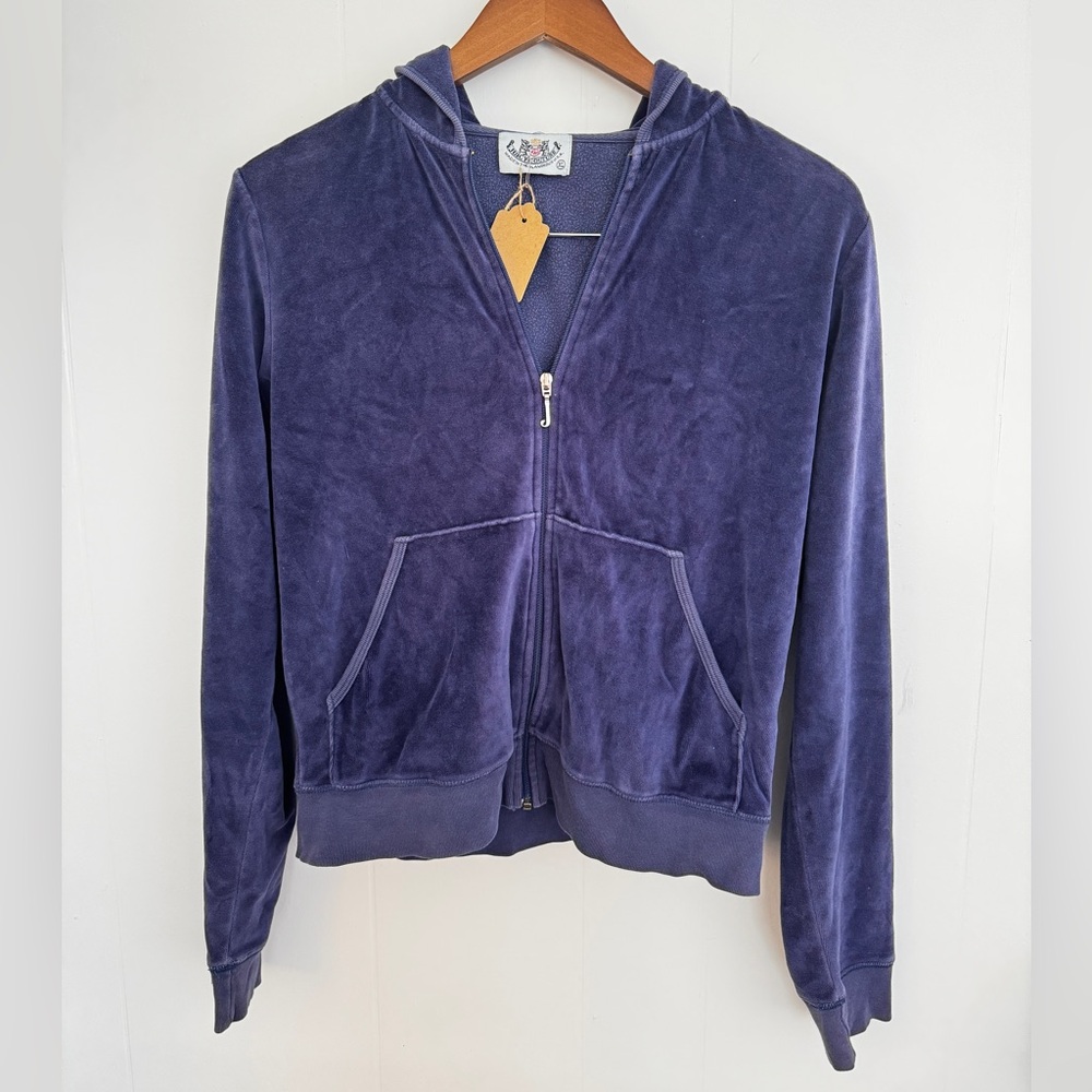 Juicy Couture Purple Velour Zip Hoodie